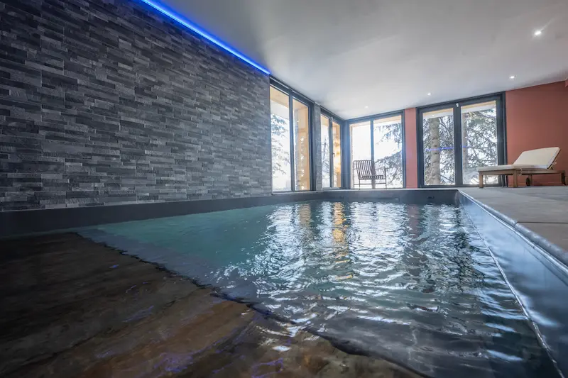 location chalet piscine