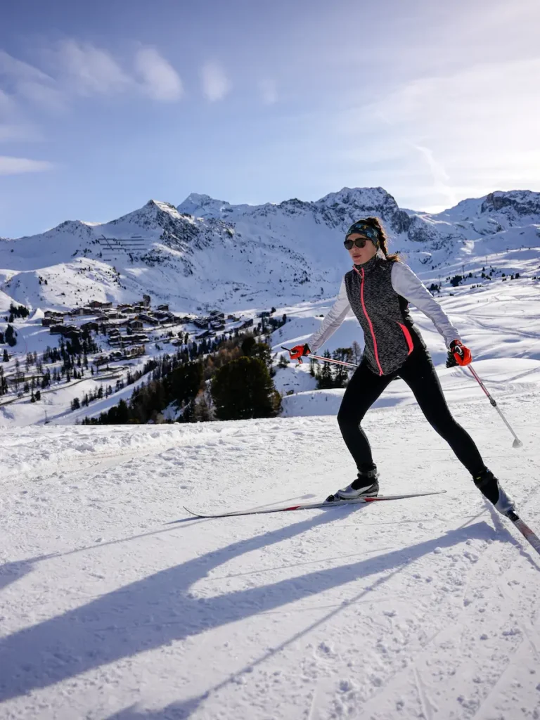 ski de fond la plagne Savoie alpes