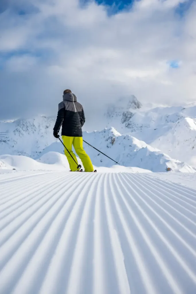 first track ski la plagne Paradiski