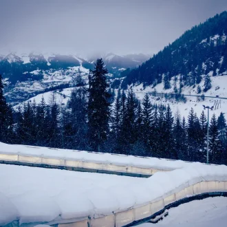 Village La Roche La Plagne piste Bobsleigh
