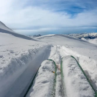 hors piste ski la plagne