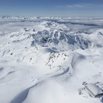 glacier La Plagne Paradiski live 3000