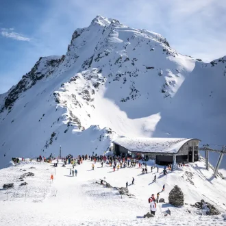 La Plagne : station haute altitude avec glacier à 3000 mètres