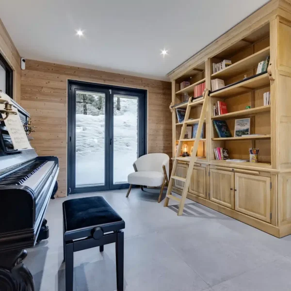chalet avec piano