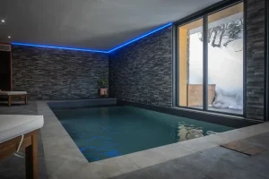 chalet avec piscine