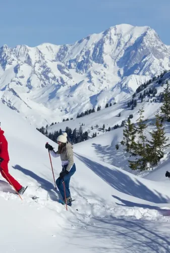 la plagne altitude randonnee raquette dolines Savoie