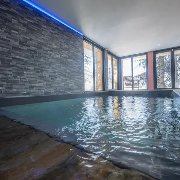 location chalet piscine la plagne