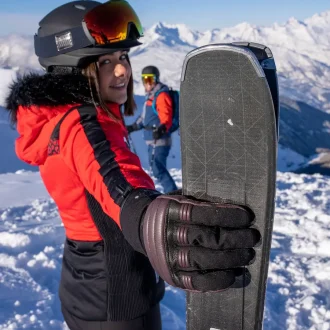 skier dans les alpes la plagne